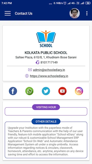 School eDiary screenshot 2