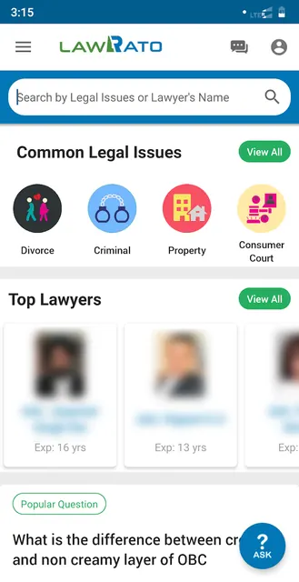 LawRato - Find Your Lawyer screenshot 1
