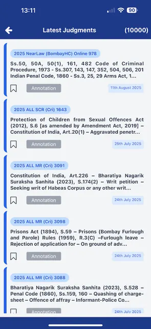 NearLaw -Bom HC + SC judgments screenshot 4