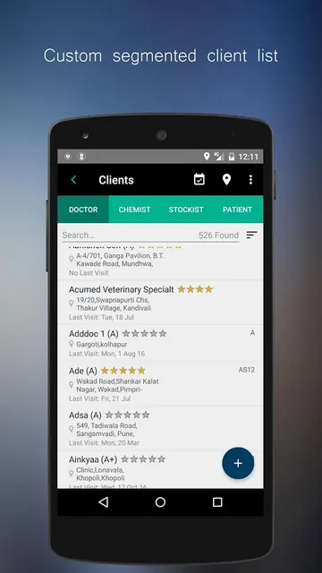 Prx Sales team automation SFA screenshot 2