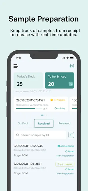 OMC CodonLIMS screenshot 5