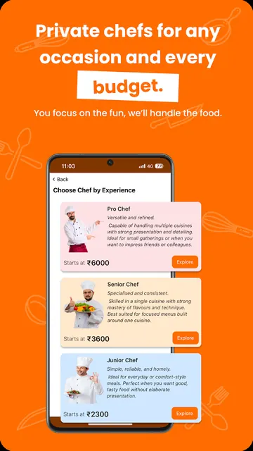 BookMyChef - Chefs & Caterers screenshot 5