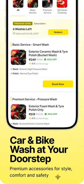 Hoora: Car Wash & Bike Care screenshot 3