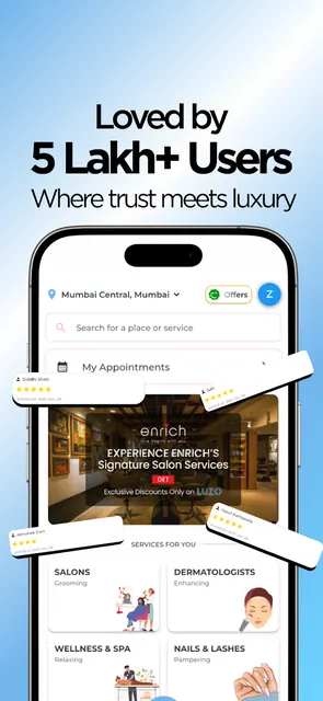 LUZO: Book Salons, Spa, Clinic screenshot 5
