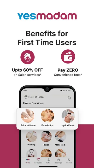 YesMadam Salon & Spa at Home screenshot 6