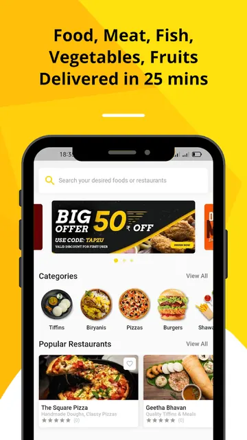 TAPZU: Food Delivery App screenshot 2