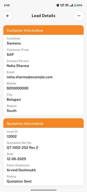 Axis CRM screenshot 2