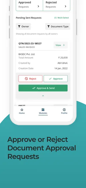 TranZact Lite screenshot 2