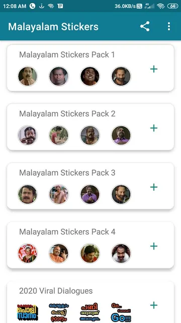 Animated Malayalam Stickers screenshot 5