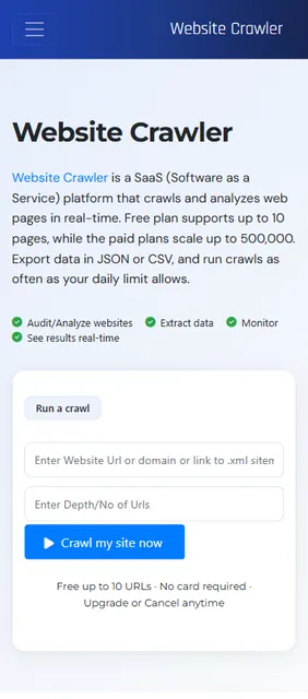 Website Crawler - Site Checker screenshot 1