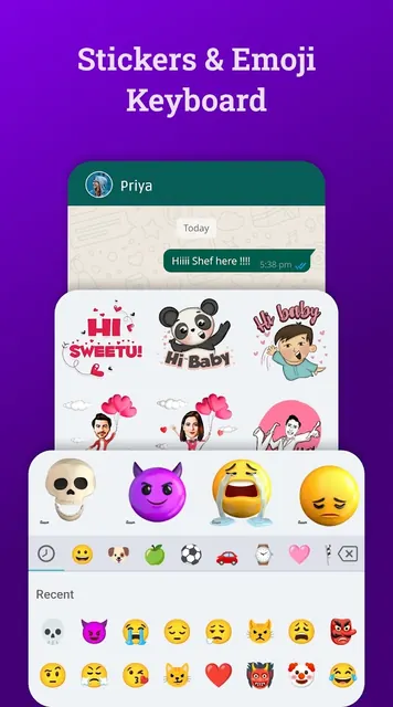 Bobble AI Keyboard Memes, Gifs screenshot 6