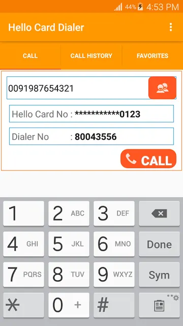 Hello Card Dialer screenshot 4