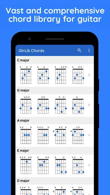 GtrLib Chords - Guitar Chords screenshot 1