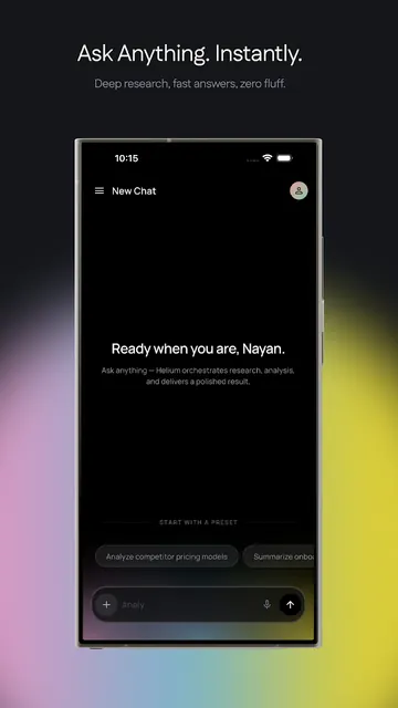 Helium AI screenshot 1
