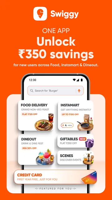 Swiggy: Food Instamart Dineout screenshot 1