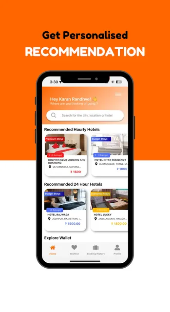Hourly Rooms Hotel Booking App screenshot 5