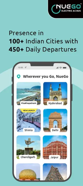 NueGo Bus Ticket Booking App screenshot 2