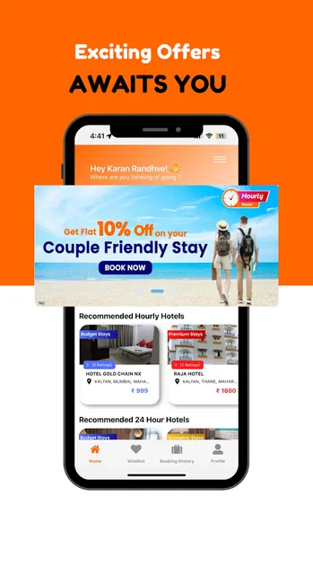 Hourly Rooms Hotel Booking App screenshot 3