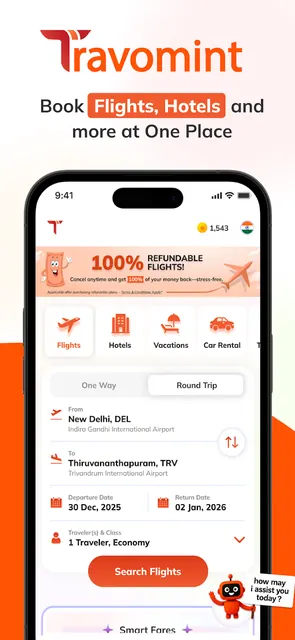 Travomint Flight, Hotel & Car screenshot 1