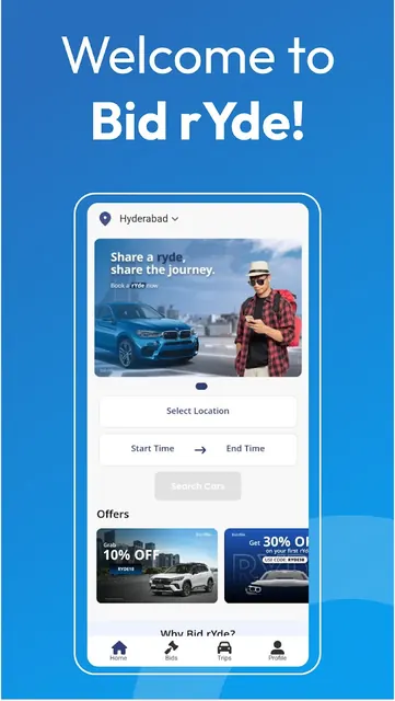 BidrYde - Self Drive Cars screenshot 2