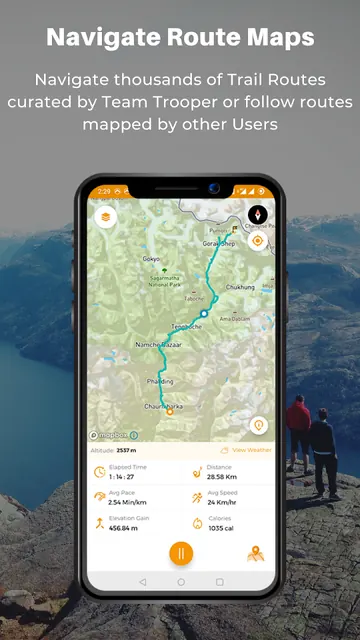 Trooper - Hiking, Cycling, Run screenshot 2