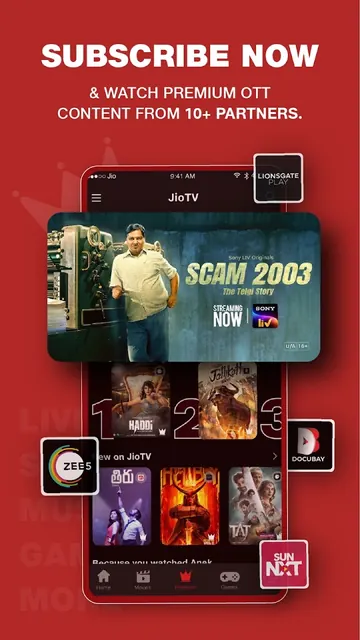 JioTV: Live TV, Catch-Up & OTT screenshot 3
