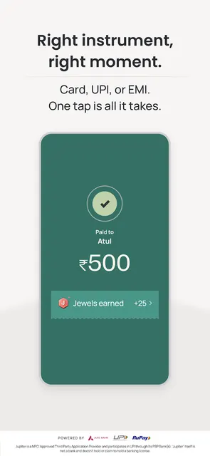 Jupiter: Cards, UPI, Banking screenshot 5