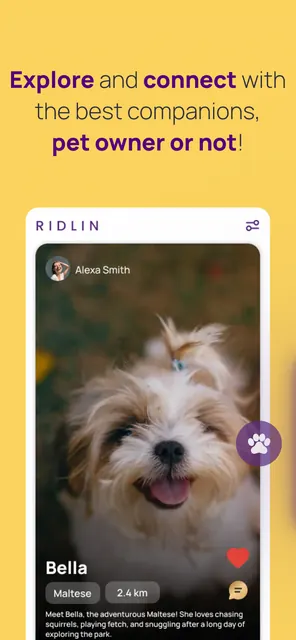 Ridlin: Pet Care & Social screenshot 2