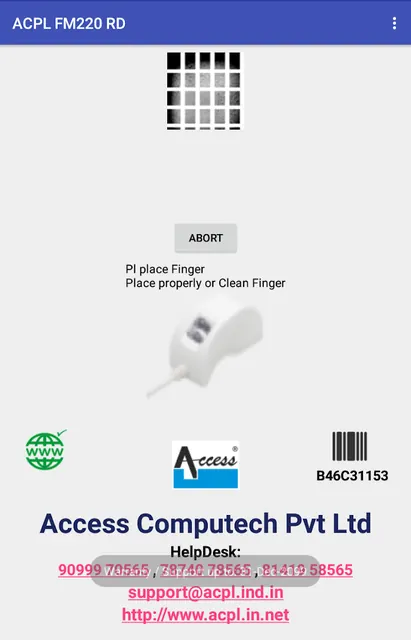 ACPL FM220 Registered Device screenshot 3