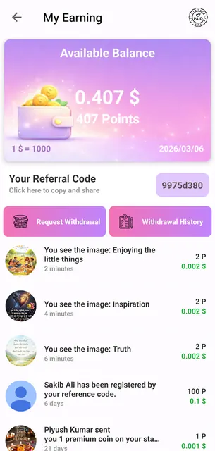 Daily Status Earn Money screenshot 3