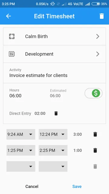 Output Time - Time Tracker screenshot 3