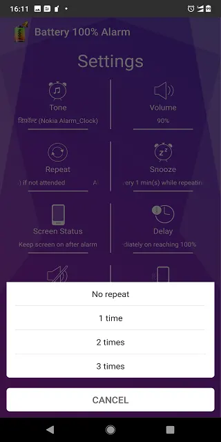 Battery 100% Alarm screenshot 6