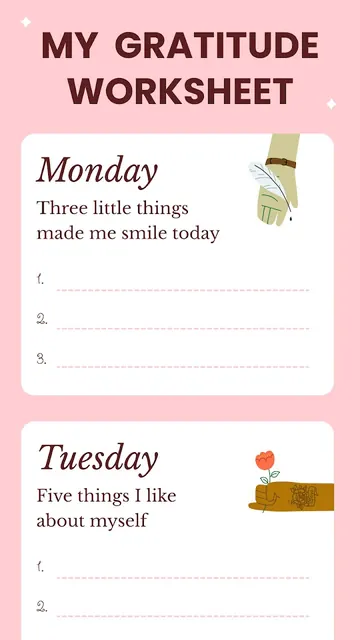 Gratitude: Self-Care Journal screenshot 1