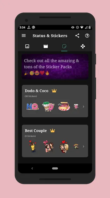 Status, Sticker Saver screenshot 3