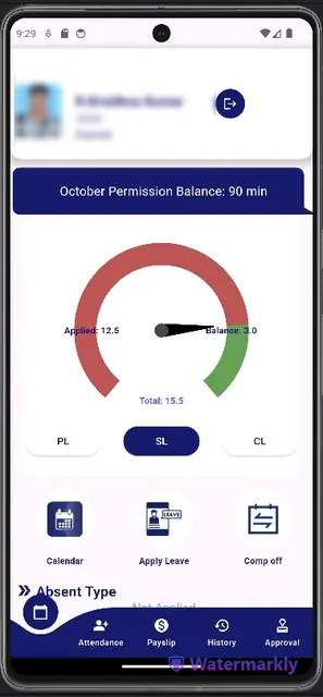 KOMATSU INDIA HRMS screenshot 2