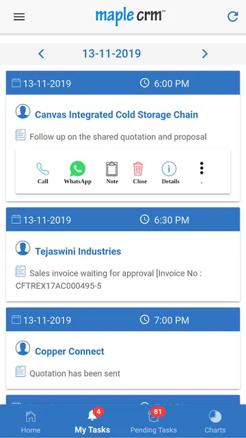 Maple CRM screenshot 3
