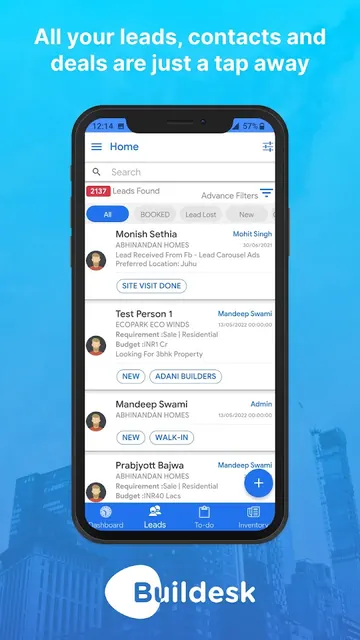 Buildesk CRM - Real Estate CRM screenshot 2