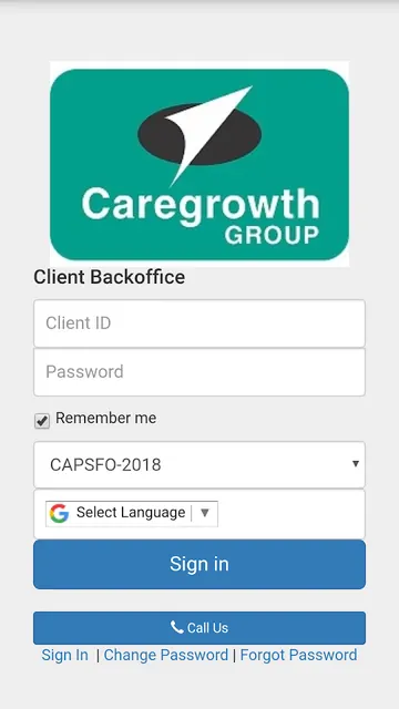Caregrowth Backoffice screenshot 1