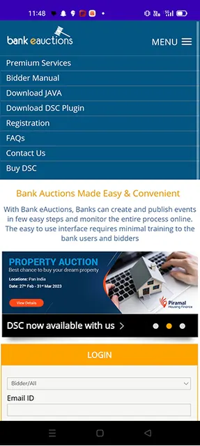 Bank eAuctions screenshot 2