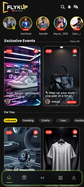 Flykup – Live Video Shopping screenshot 1
