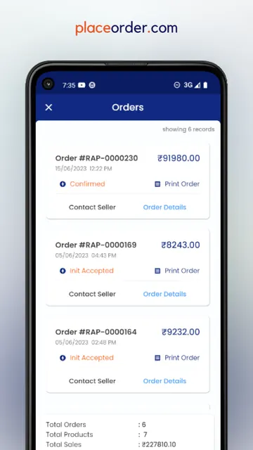 PlaceOrder screenshot 3