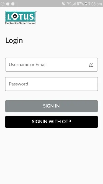 Lotus Electronics Shopping App screenshot 2