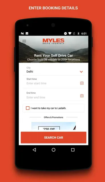 Myles - Self Drive Car Rental screenshot 1