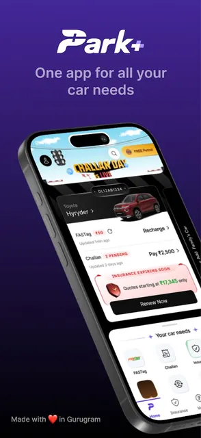 Park+: FASTag & Challan App screenshot 1