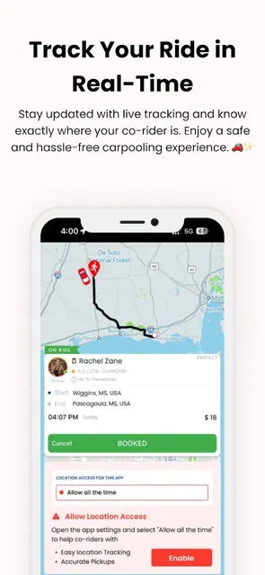 sRide - Carpool & Taxipool screenshot 5