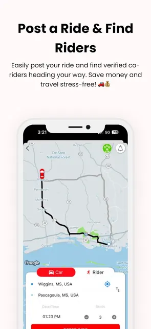 sRide - Carpool & Taxipool screenshot 2