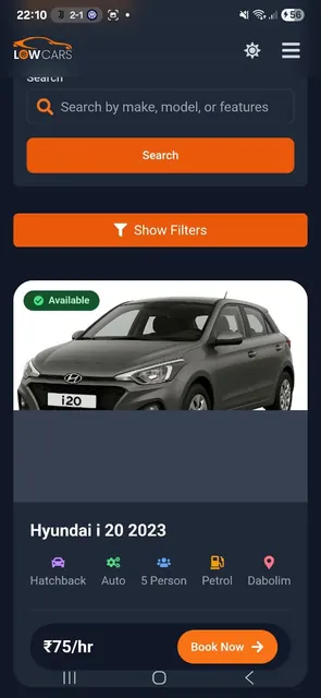 Lowcars :Self Drive Car Rental screenshot 4