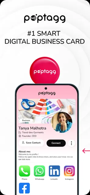 Poptagg: Digital Business Card screenshot 1
