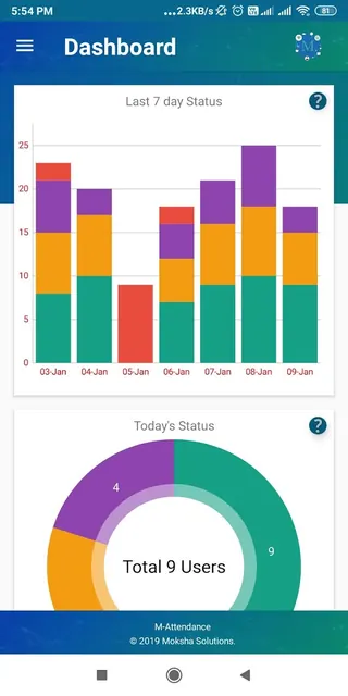 M-Attendance screenshot 2