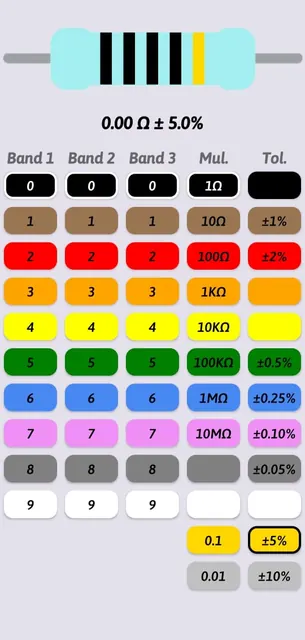 Resistor Color Code Calculator screenshot 5